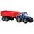 slomart LEAN TOYS Traktor s prikolico - modri