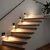 Immax 08307L - LED svetlo za stepenice, punjivo, sa senzorom STEP LIGHT, 0,3 W / 3,7 V, 2200 mAh, IP53, crna