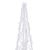 Set akrilnih ukrasnih LED stožaca hladno bijeli 30/45/60 cm