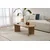 Hanah Home Klub sto Sable, 119x40x60 cm, Boje hrasta