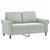 4-dijelni set sofa s jastucima svjetlosivi baršunasti