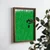 WallXpert uramljena MDF slika NAL073-70, dve crne mačke vire iz visoke zelene trave, 50 x 70 cm