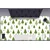 Decormat Podloga za pisalno mizo Triangular trees 90x45 cm