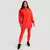 GymBeam Ženska dukserica Limitless Longline Hot Red