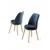 Hanah Home Set stolica Pefa, 45x91x42 cm, 4 komada, Antracit-zlatne boje