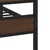 Vidaxl Kovinski posteljni okvir brez vzmetnice rjavi hrast 183x213 cm