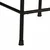 Vidaxl Barski stolčki 4 črni 46x35,5x80 cm trden predelan les