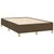 Vidaxl Box spring postelja z vzmetnico temno rjava 120x190 cm blago