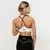 GymBeam Varsity Sports Bra White