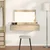 Vidaxl Toaletna mizica Rjava 100 x 40 x 70 cm Konstruiran les