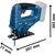 Bosch Akumulatorska ubodna testera GST 18V-95 B Solo, bez bateije i punjača 06015B7001