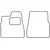 Textile car mats Kia Carnival 2002-2006 (front)