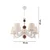 Opviq Luster Fiona Wood, 15x10x13cm, IP20, Krem-beli