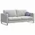 Jastučići za sjedenje 2 pcs Traper plava O30 x 13 cm tkanina