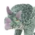 Samostojeći plišani dinosaur triceratops zeleni XXL