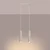 Sollux SL.1593 - Luster na sajli KARBON 2xGU10/10W/230V krem boje
