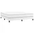 Vidaxl Box spring postelja z vzmetnico bel 160x200 cm umetno usnje