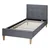 Homestyle4U Posteljni okvir, 90x200 cm, siva
