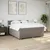 Vidaxl Box spring postelja z vzmetnico taupe 180x200 cm blago