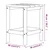 Vrtni stol Adirondack smeđi 38 x 38 x 46 cm HDPE