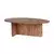 Nordure Klub sto Orba, 120x40x65 cm, Braon