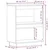 Vidaxl Konzolna omarica medeno rjava 60x34x75 cm trdna borovina