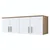 Hanah Home zidni ormarić EA150 4632, 120 cm, orah / beli