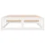 shumee vidaXL Posteljni okvir bel 90 x 200 cm masiven les