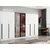 Hanah Home ormar sa reflektujućim staklom Nisa 20609, 360 cm, beli