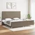 Vidaxl Posteljni okvir brez vzmetnice taupe 200x200 cm blago