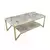 Hanah Home Klub sto Flora, 120x45.8x60 cm, Bež-zlatne boje