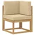 Set vanjskih sofa s jastukom 7 pcs Bijela i bež Poliester