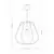 Brilagi - LED luster na sajli ARVEN 1xE27/8W/230V, prečnik 37 cm, siva