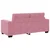 Vidaxl Dvosed roza 180x77x82 cm žamet