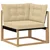 Set vanjskih sofa s jastukom 7 pcs Bijela i bež
