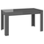Blagovaonski stol visoki sjaj sivi 140x74,5x76 cm od iverice