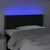Vidaxl LED posteljno vzglavje črno 100x5x78/88 cm blago