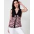 KOROSHI Bluza roza/rosé/staro roza/črna