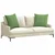 Jastučići za sofu 2 pcs Svijetlo zelena 80 x 80 cm
