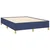 Vidaxl Box spring postelja z vzmetnico modra 140x200 cm blago