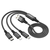 Multifunkcionalni - 1m Kabel s Lightning, Type - C i micro USB konektorima - Višebojni KP30116
