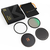K&F 62mm 2 in 1 Filter Kit MCUV+CPL Filter Kit with Metal Caps