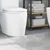 Prostirka protiv klizanja s izrezom za WC Siva 50 x 50 cm PP