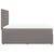 Vidaxl Box spring postelja z vzmetnico taupe 160x200 cm blago