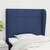 Vidaxl Vzglavje z ušesi modro 83x23x118/128 cm blago