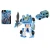 Transformer avto/robot plast 14cm moder, 17x26x6cm