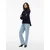 VILA Pulover VIOSTRIA temno modra
