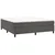 Vidaxl Box spring postelja z vzmetnico temno siva 200x200 cm žamet