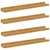 Polica na zidu Zidne 4 pcs Bež 60 x 9 x 3 cm Konstruirano drvo