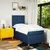 Vidaxl Box spring postelja z vzmetnico modra 100x200 cm blago